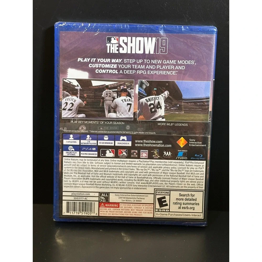 MLB The Show 19 Sony PlayStation 4 PS4 Baseball Game Bryce Harper New Sealed